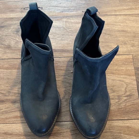 Diba True Shoes - Classic Black Leather Boots